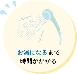 お湯になるまで時間がかかる